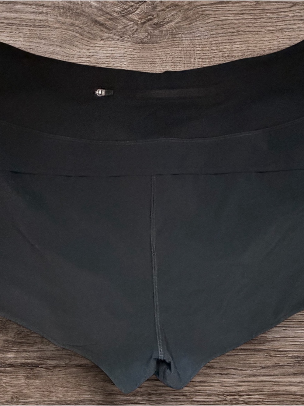 CRZ YOGA Black Athletic Sports Shorts with High Waist